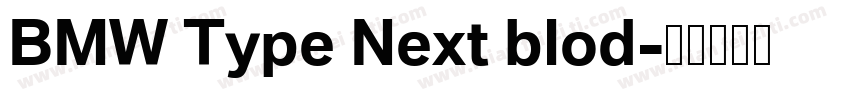 BMW Type Next blod字体转换